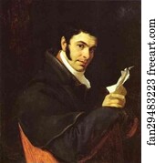 1811 Oil On Canvas The Tretyakov Gallery Art Print - Portrait Of N. S. Mosolov