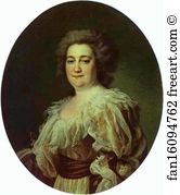 1780s Oil On Canvas The Russian Museum Art Print - Portrait Of N. Y. Levitzkaya, Artist's Wife