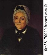 Natalia Art Print - Portrait Of Natalia Cherevina At The Age Of 60