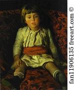 Nikolay Gay Art Print - Portrait Of Nikolay Gay, The Artist's Grandson