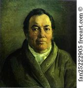 Nikolay Gay Art Print - Portrait Of Nikolay O. Gay, Artist's Father