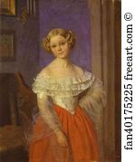 Pavel Fedotov Art Print - Portrait Of O. I. Demoncalle
