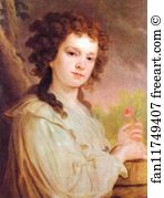 1790 Oil On Canvas The Russian Museum Art Print - Portrait Of O. K. Filippova