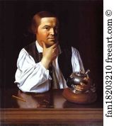 Boston Art Print - Portrait Of Paul Revere