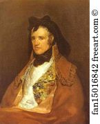 America Art Print - Portrait Of Pedro Mocarte, A Singer Of The Cathedral Of Toledo