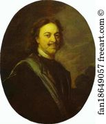 Andrey Matveev Art Print - Portrait Of Peter I The Great
