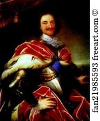 Financial Art Print - Portrait Of Peter The Great