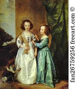 1630s Art Print - Portrait Of Philadelphia And Elizabeth Wharton
