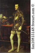 Portrait Of Philip Ii Art Print - Portrait Of Philip Ii In Armor