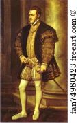 1554 Art Print - Portrait Of Philip Ii