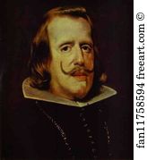 Portrait Of Phillip Iv Art Print - Portrait Of Phillip Iv