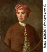 Portrait Of Philosopher David Hume Art Print - Portrait Of Philosopher David Hume