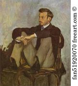 Portrait Of Pierre Auguste Renoir Art Print - Portrait Of Pierre-Auguste Renoir
