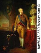 1801 Oil On Canvas The Russian Museum Art Print - Portrait Of Prince A. B. Kurakin