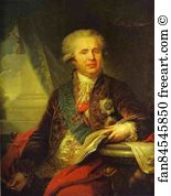 Johann Baptist Lampi The Elder Art Print - Portrait Of Prince Alexander Bezborodko