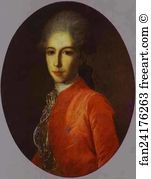 Portrait Of A Youth Art Print - Portrait Of Prince Ivan Bariatinsky As A Youth