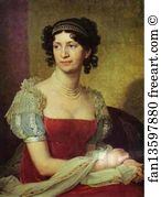 1811 Oil On Canvas The Tretyakov Gallery Art Print - Portrait Of Princess M. I. Dolgorukaya