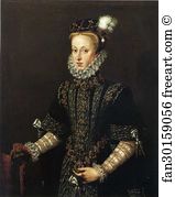 Pollok House Art Print - Portrait Of Queen Anne Of Austria