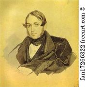 On Paper The Russian Museum Art Print - Portrait Of S. A. Sobolevsky