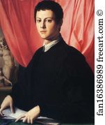 1550s Oil On Panel 75 X 57 Cm National Gallery Art Print - Portrait Of Sculptor Pierino Da Vinci