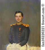Captain Art Print - Portrait Of Second-Captain Vannovsky
