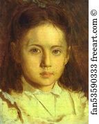 Daughters Art Print - Portrait Of Sonya Kramskaya, The Artist's Daughter