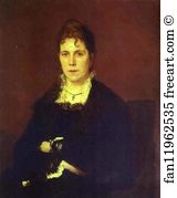 Portrait Of Sophia Kramskaya Art Print - Portrait Of Sophia Kramskaya, The Artist's Wife