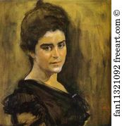 Whitewash Art Print - Portrait Of Sophia Dragomirova-Lukomskaya