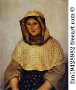 1891 Art Print - Portrait Of T. K. Domozhilova