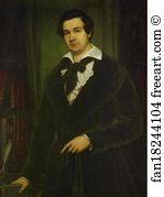 Bakhrushin Art Print - Portrait Of The Actor V. A. Karatyghin