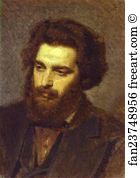 Arkhip Kuinji Art Print - Portrait Of The Artist Arkhip Kuinji
