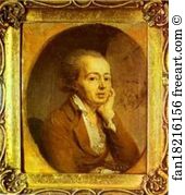 Dmitry Levitzky Art Print - Portrait Of The Artist Dmitry Levitzky