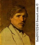 1860s Art Print - Portrait Of The Artist Illarion Prianishnikov
