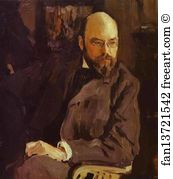 1902 Oil On Canvas The Tretyakov Gallery Art Print - Portrait Of The Artist Ilya Ostroukhov