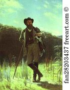 Ivan Shishkin Art Print - Portrait Of The Artist Ivan Shishkin