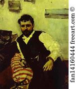 Konstantin Art Print - Portrait Of The Artist Konstantin Korovin