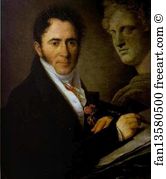 Saratov Art Print - Portrait Of The Artist N. I. Utkin With A Pencil