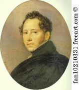 Sylvester Shchedrin Art Print - Portrait Of The Artist Sylvester Shchedrin