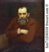 Vasily Perov Art Print - Portrait Of The Artist Vasily Perov