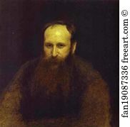 Vasily Vereshchagin Art Print - Portrait Of The Artist Vasily Vereshchagin