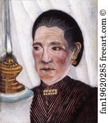 Wife Art Print - Portrait Of The Artist's Second Wife
