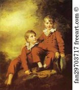 Portrait Of Henry Art Print - Portrait Of The Binning Children