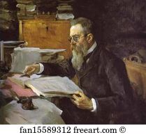 Rimsky Art Print - Portrait Of The Composer Nikolay Rimsky-Korsakov