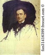 1887 1887 Oil On Canvas The Russian Museum Art Print - Portrait Of The Doctor Karl Rauchfus