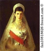 Empress Of Russia Art Print - Portrait Of The Empress Maria Feodorovna