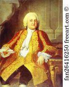 Georg Caspar Prenner Art Print - Portrait Of The English Merchant Gulf