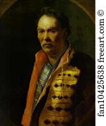 Ivan Nikitin Art Print - Portrait Of The Hetman Of Ukraine
