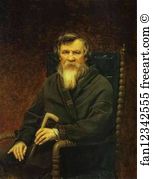 Historian Art Print - Portrait Of The Historian Mikhail Pogodin