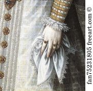 Eugenia Art Print - Portrait Of The Infanta Isabella Clara Eugenia. Detail
