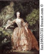 Pompadour Art Print - Portrait Of The Marquise De Pompadour